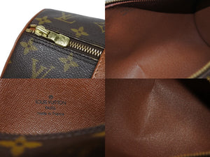 LOUIS VUITTON ルイヴィトン モノグラム パピヨン30 ハンドバッグ M51365 ブラウン ロゴ ゴールド金具 美品 中古 4b006010
