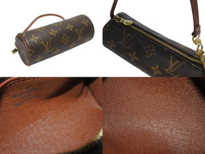 LOUIS VUITTON ルイヴィトン モノグラム パピヨン30 ハンドバッグ M51365 ブラウン ロゴ ゴールド金具 美品 中古 4b006010