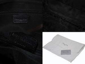 極美品 CHRISTIAN DIOR クリスチャンディオール トロッター ハンドバッグ ワンショルダーバッグ CM0043 ブラック 中古 4b006011