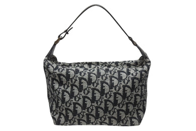 極美品 CHRISTIAN DIOR クリスチャンディオール トロッター ハンドバッグ ワンショルダーバッグ CM0043 ブラック 中古 4b006011