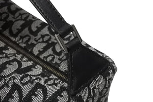 極美品 CHRISTIAN DIOR クリスチャンディオール トロッター ハンドバッグ ワンショルダーバッグ CM0043 ブラック 中古 4b006011