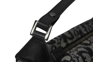 極美品 CHRISTIAN DIOR クリスチャンディオール トロッター ハンドバッグ ワンショルダーバッグ CM0043 ブラック 中古 4b006011