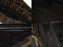 Load image into Gallery viewer, 極美品 FENDI フェンディ マンマバケット ワンショルダーバッグ 26424 ズッカ柄 キャンバス レザー ブラウン シルバー金具 中古 4b006012