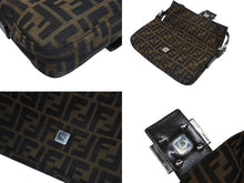 Load image into Gallery viewer, FENDI フェンディ マンマバケット ワンショルダーバッグ 26424 ズッカ柄 キャンバス レザー ブラウン シルバー金具 美品 中古 4b006014