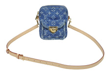 Load image into Gallery viewer, 新品同様 LOUIS VUITTON ルイヴィトン ポシェット フェアファックス ショルダーバッグ M82948 モノグラム デニム ゴールド金具 中古 4b006019