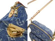 Load image into Gallery viewer, 新品同様 LOUIS VUITTON ルイヴィトン ポシェット フェアファックス ショルダーバッグ M82948 モノグラム デニム ゴールド金具 中古 4b006019