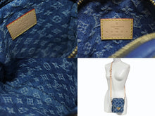 Load image into Gallery viewer, 新品同様 LOUIS VUITTON ルイヴィトン ポシェット フェアファックス ショルダーバッグ M82948 モノグラム デニム ゴールド金具 中古 4b006019