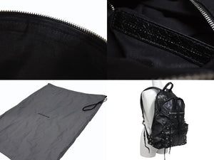 BALENCIAGA バレンシアガ LE CAGOLE BACKPACK ルカゴール リュックサック 766297 レザー ブラック 美品 中古 4b006021