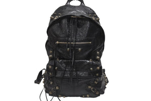 BALENCIAGA バレンシアガ LE CAGOLE BACKPACK ルカゴール リュックサック 766297 レザー ブラック 美品 中古 4b006021