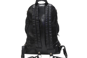 BALENCIAGA バレンシアガ LE CAGOLE BACKPACK ルカゴール リュックサック 766297 レザー ブラック 美品 中古 4b006021