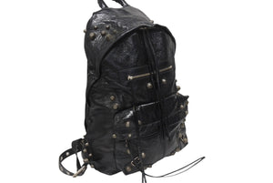 BALENCIAGA バレンシアガ LE CAGOLE BACKPACK ルカゴール リュックサック 766297 レザー ブラック 美品 中古 4b006021