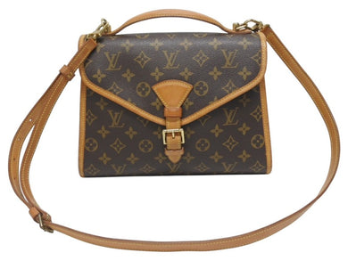 LOUIS VUITTON ルイヴィトン ショルダーバッグ ハンドバッグ 2way ベルニア M51122 モノグラムキャンバス レザー ブラウン 美品 中古 4b006031