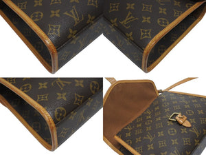 LOUIS VUITTON ルイヴィトン ショルダーバッグ ハンドバッグ 2way ベルニア M51122 モノグラムキャンバス レザー ブラウン 美品 中古 4b006031