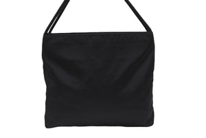 PRADA プラダ ナイロン ハンドバッグ ワンショルダーバッグ トライアングルロゴ ブラック シルバー金具 美品 中古 4b006032