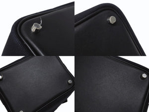 極美品 HERMES エルメス ピコタンロック ブラック カーゴ PM ハンドバッグ トワル×スイフト 中古 U刻印 4b006035