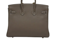 Load image into Gallery viewer, 新品未使用 HERMES エルメス ハンドバッグ W刻印 バーキン25 エトゥープ ゴールド金具トゴ 中古 4b006036