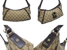Load image into Gallery viewer, 極美品 GUCCI グッチ ワンショルダーバッグ ハンドバッグ 130939 GGキャンバス レザー ベージュ ブラウン ゴールド金具 中古 4b006038