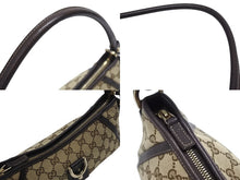 Load image into Gallery viewer, 極美品 GUCCI グッチ ワンショルダーバッグ ハンドバッグ 130939 GGキャンバス レザー ベージュ ブラウン ゴールド金具 中古 4b006038