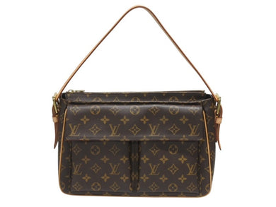 極美品 LOUISVUITTON ルイヴィトン ヴィバシテGM ワンショルダーバッグ M51163 モノグラム PVC レザー ゴールド金具 中古 4b006041