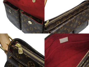 極美品 LOUISVUITTON ルイヴィトン ヴィバシテGM ワンショルダーバッグ M51163 モノグラム PVC レザー ゴールド金具 中古 4b006041