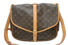 Load image into Gallery viewer, LOUIS VUITTON ルイヴィトン モノグラム ソミュールMM ショルダーバッグ ブラウン M40710 美品 中古 4b006043