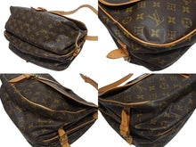 Load image into Gallery viewer, LOUIS VUITTON ルイヴィトン モノグラム ソミュールMM ショルダーバッグ ブラウン M40710 美品 中古 4b006043