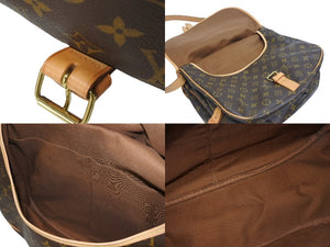 LOUIS VUITTON ルイヴィトン モノグラム ソミュールMM ショルダーバッグ ブラウン M40710 美品 中古 4b006043