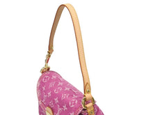 Load image into Gallery viewer, 新品同様 LOUIS VUITTON ルイヴィトン ミニプリーティ ワンショルダーバッグ M95216 モノグラム デニム ピンク 中古 4b006045