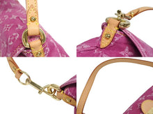Load image into Gallery viewer, 新品同様 LOUIS VUITTON ルイヴィトン ミニプリーティ ワンショルダーバッグ M95216 モノグラム デニム ピンク 中古 4b006045