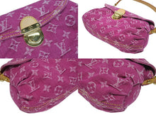Load image into Gallery viewer, 新品同様 LOUIS VUITTON ルイヴィトン ミニプリーティ ワンショルダーバッグ M95216 モノグラム デニム ピンク 中古 4b006045