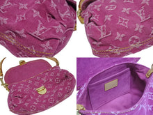 Load image into Gallery viewer, 新品同様 LOUIS VUITTON ルイヴィトン ミニプリーティ ワンショルダーバッグ M95216 モノグラム デニム ピンク 中古 4b006045