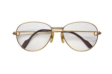 Load image into Gallery viewer, CARTIER カルティエ トリニティ 度入りメガネ アイウェア サイズ55□18 135 メタル ゴールド シルバー 美品 中古 4b006048
