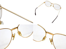 Load image into Gallery viewer, CARTIER カルティエ トリニティ 度入りメガネ アイウェア サイズ55□18 135 メタル ゴールド シルバー 美品 中古 4b006048
