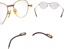 Load image into Gallery viewer, CARTIER カルティエ トリニティ 度入りメガネ アイウェア サイズ55□18 135 メタル ゴールド シルバー 美品 中古 4b006048