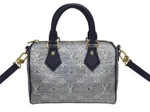 新品同様 LOUISVUITTON ルイヴィトン モノグラム ラミネーテッド ジャガード スピーディ バンドリエール20 M23069 中古 4b006052