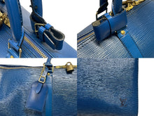Load image into Gallery viewer, LOUIS VUITTON ルイヴィトン ボストンバッグ キーポル50 M42965 エピレザー ブルー ゴールド金具 美品 中古 4b006054