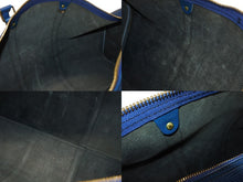 Load image into Gallery viewer, LOUIS VUITTON ルイヴィトン ボストンバッグ キーポル50 M42965 エピレザー ブルー ゴールド金具 美品 中古 4b006054