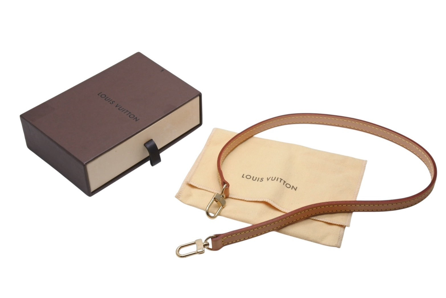 ビンテージ　ルイヴィトン　レザーショルダーストラップ ベージュ ルイ ヴィトン ショルダーストラップ ベージュ レザー