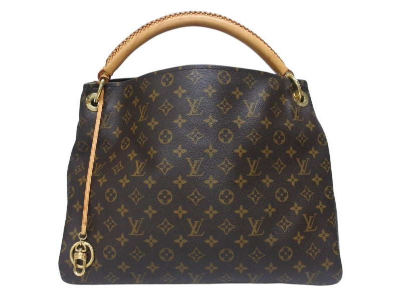 新品同様 LOUIS VUITTON ルイヴィトン アーツィーMM トートバッグ M40249 モノグラム PVC レザー ゴールド金具 中古 4b006057