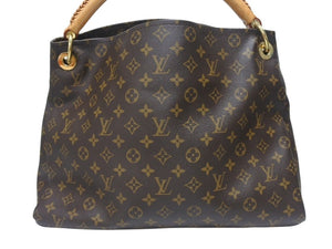新品同様 LOUIS VUITTON ルイヴィトン アーツィーMM トートバッグ M40249 モノグラム PVC レザー ゴールド金具 中古 4b006057