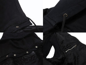 CHROME HEARTS クロムハーツ ライダース ベスト ナイロン スウェット パーカー ダガージップ クロスボール 美品 中古 4b006060
