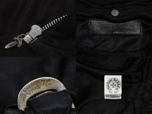 Load image into Gallery viewer, CHROME HEARTS クロムハーツ ライダース ベスト ナイロン スウェット パーカー ダガージップ クロスボール 美品 中古 4b006060