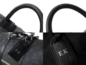 LOUIS VUITTON ルイヴィトン ボストンバッグ キーポル バンドリエール55 藤原ヒロシ フラグメント ブラック Ｍ43414 良品 中古 4c060643