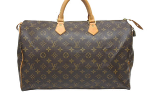 LOUIS VUITTON ルイヴィトン キーポル 40 ボストンバック M41522 モノグラム ブラウン 美品 中古 4b006027