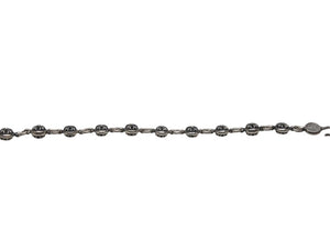 極美品 CHROME HEARTS クロムハーツ クロスボール ブレスレット CHクロス 10コマ 重量約67,5g シルバー925 中古 4b006069