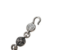 Load image into Gallery viewer, 極美品 CHROME HEARTS クロムハーツ クロスボール ブレスレット CHクロス 10コマ 重量約67,5g シルバー925 中古 4b006069
