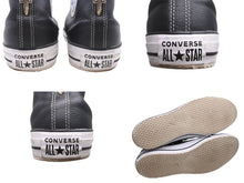 Load image into Gallery viewer, 極美品 CHROME HEARTS クロムハーツ コンバース クロスパッチ オールレザー サイズ30cm ブラック レザー 中古 4b006070