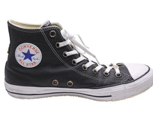 Load image into Gallery viewer, 極美品 CHROME HEARTS クロムハーツ コンバース クロスパッチ オールレザー サイズ30cm ブラック レザー 中古 4b006070