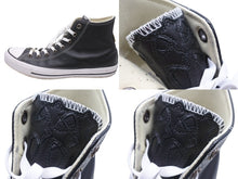 Load image into Gallery viewer, 極美品 CHROME HEARTS クロムハーツ コンバース クロスパッチ オールレザー サイズ30cm ブラック レザー 中古 4b006070