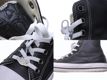 Load image into Gallery viewer, 極美品 CHROME HEARTS クロムハーツ コンバース クロスパッチ オールレザー サイズ30cm ブラック レザー 中古 4b006070